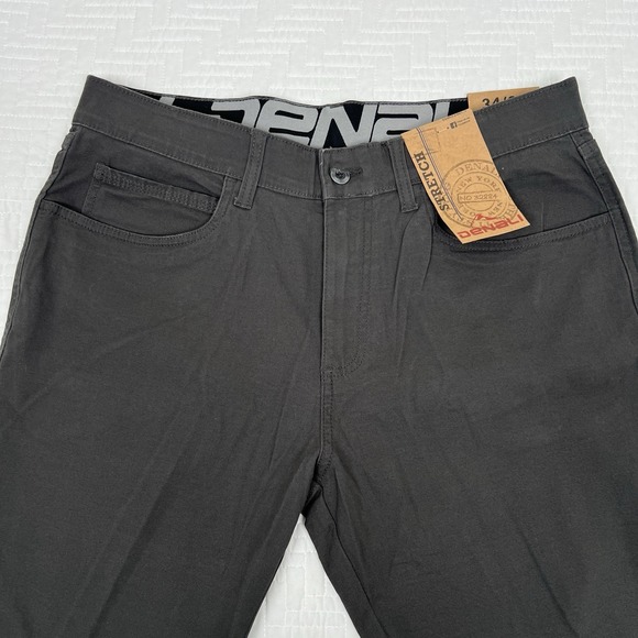 Denali Stretch Pants Men 34x32 Gray Khaki Outdoor Classic American Fashion - Picture 3 of 10